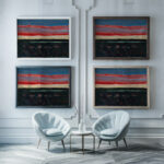 Evening Splendor ca. 1930 George Luks framed posters mockup