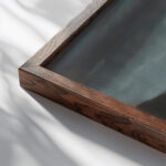 Evening in Strbske Pleso 1934 Zolo Palugyay close up dark wood mockup