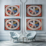 Evolution No. 15 Group IV The Seven pointed Stars 1907 Hilma af Klint framed posters mockup
