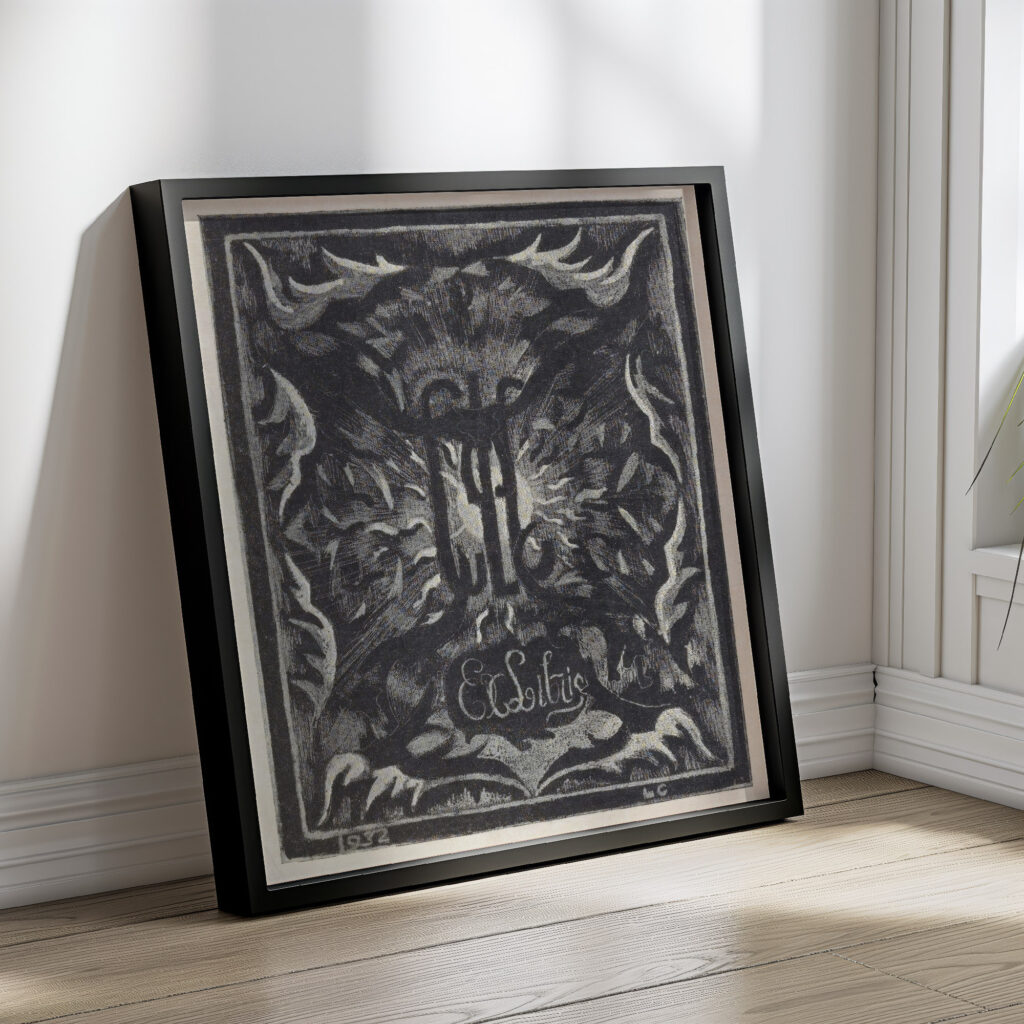 Ex libris van Carel Lion Cachet 1932 Carel Adolph Lion Cachet 1 4 mockup