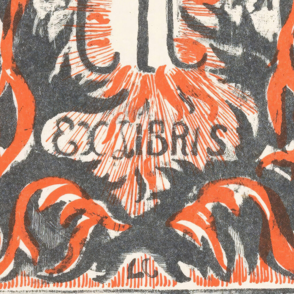 Ex libris van Carel Lion Cachet 1932 Carel Adolph Lion Cachet 8 mockup