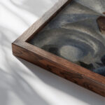 Expansion of the Plastic Forces of a Village 1913 Antonio Marasco close up dark wood mockup