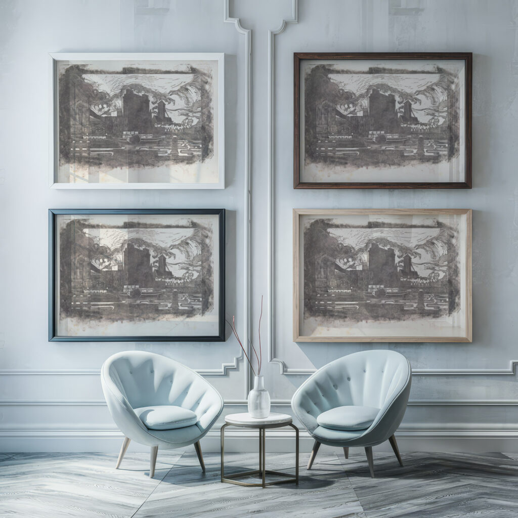 Fabriek aan de Zaan 1893 Jac Jongert framed posters mockup