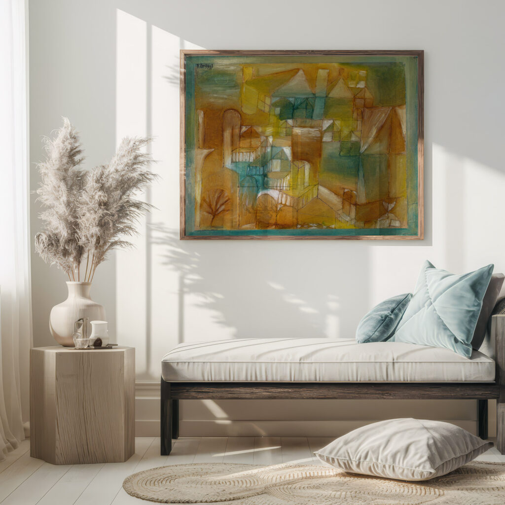 Facade Brown Green 1919 Paul Klee 5 mockup