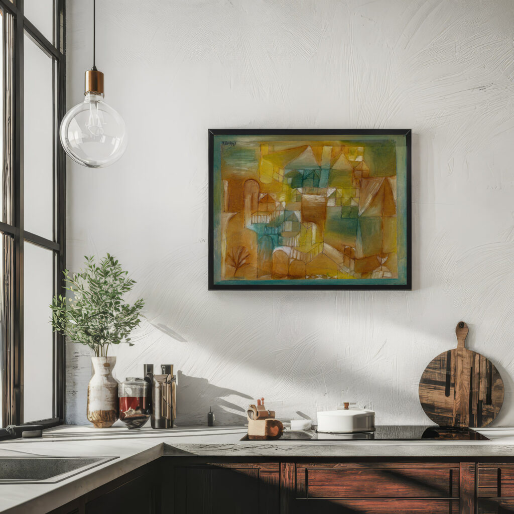 Facade Brown Green 1919 Paul Klee 6 mockup