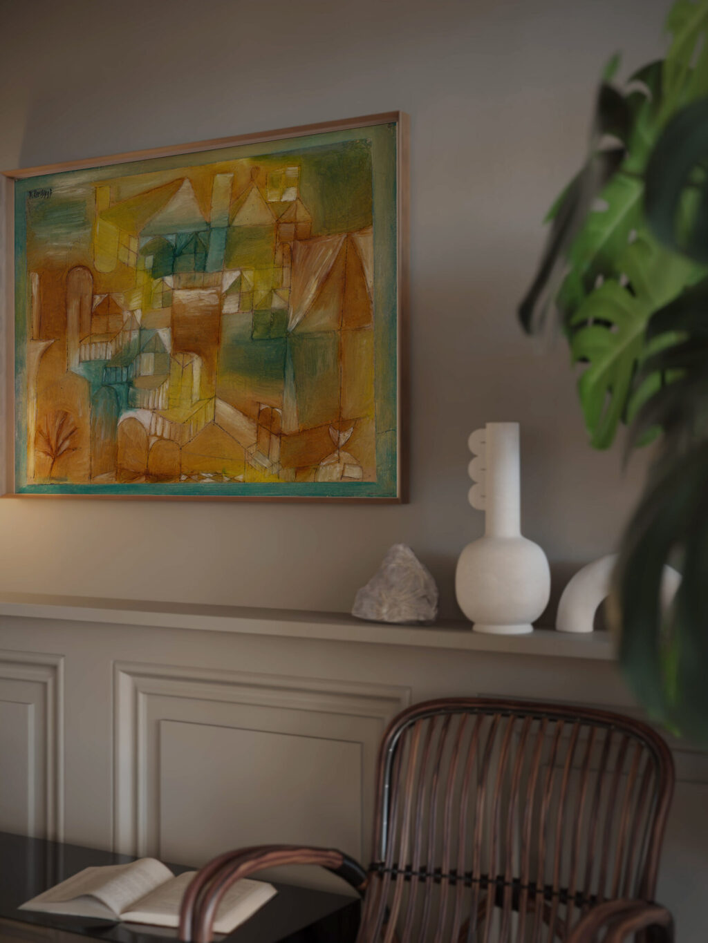 Facade Brown Green 1919 Paul Klee video mockup