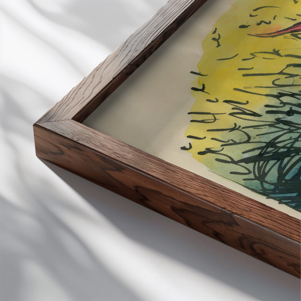 Fahnen des Umbruchs around 1923 Karl Wiener close up dark wood mockup