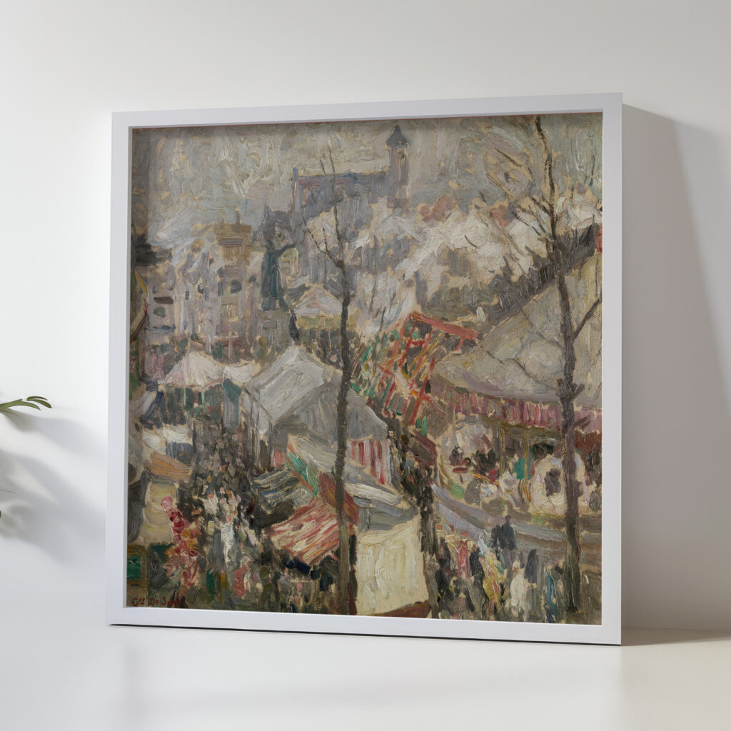 Fair at Vrijdagmarkt in Ghent 1907 Gustave De Smet 5 mockup