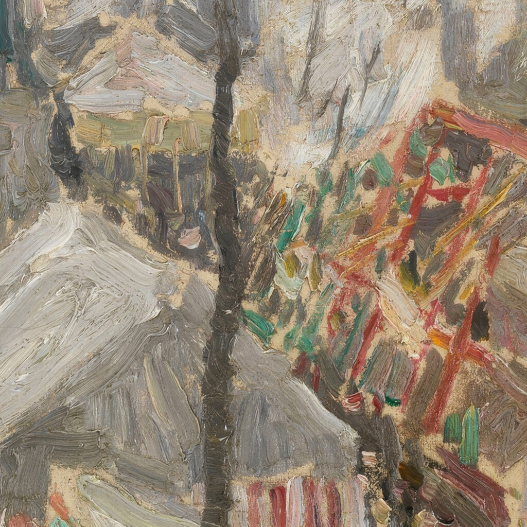 Fair at Vrijdagmarkt in Ghent 1907 Gustave De Smet 8 mockup