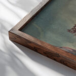 Fairytale Landscape David and Goliath Jan Novak close up dark wood mockup