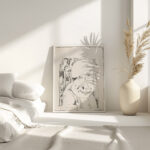 Fantasie mannenkop met scheve muts half over het rechteroog 1918 08 Samuel Jessurun de Mesquita 4 mockup