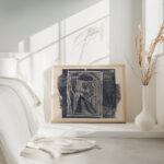 Fantasiekop profielkop in arceringen 1923 Samuel Jessurun de Mesquita 4 mockup