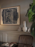 Fantasiekop profielkop in arceringen 1923 Samuel Jessurun de Mesquita video mockup