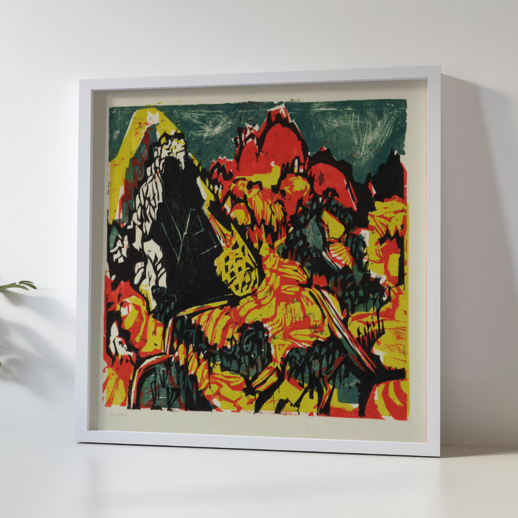 Farbige Tessinerlandschaft 1925 Albert Muller 5 mockup