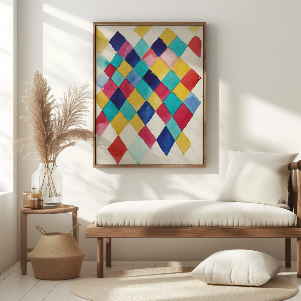 Farbstudie mit Rauten 1913 Wassily Kandinsky 5 mockup