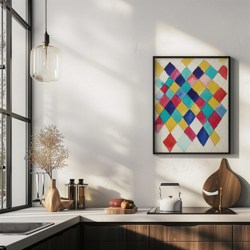 Farbstudie mit Rauten 1913 Wassily Kandinsky 6 mockup