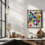 Farbstudie mit Rauten 1913 Wassily Kandinsky 6 mockup