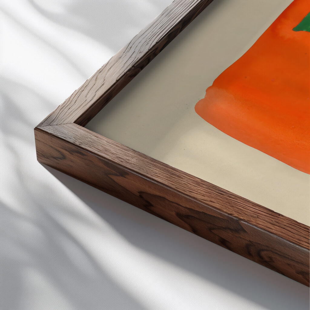 Farbstudien 10 Blatter I 1923 Karl Wiener close up dark wood mockup