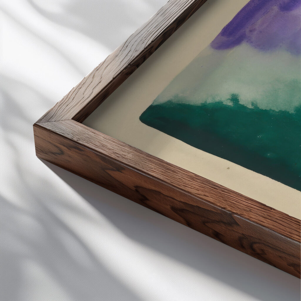 Farbstudien 10 Blatter IX 1923 Karl Wiener close up dark wood mockup