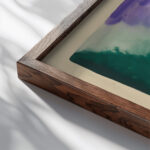 Farbstudien 10 Blatter IX 1923 Karl Wiener close up dark wood mockup