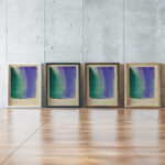 Farbstudien 10 Blatter IX 1923 Karl Wiener framed posters mockup