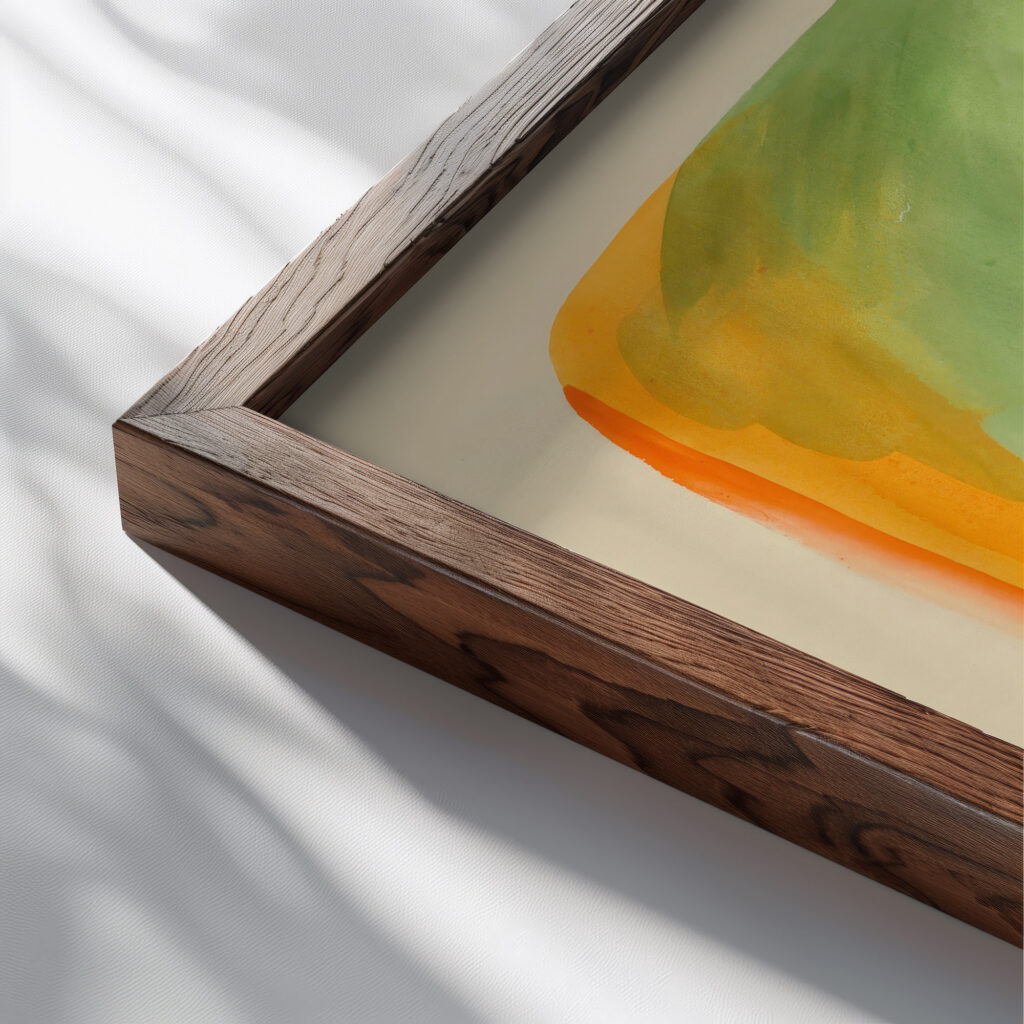 Farbstudien 10 Blatter V 1923 Karl Wiener close up dark wood mockup