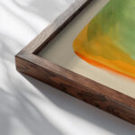 Farbstudien 10 Blatter V 1923 Karl Wiener close up dark wood mockup