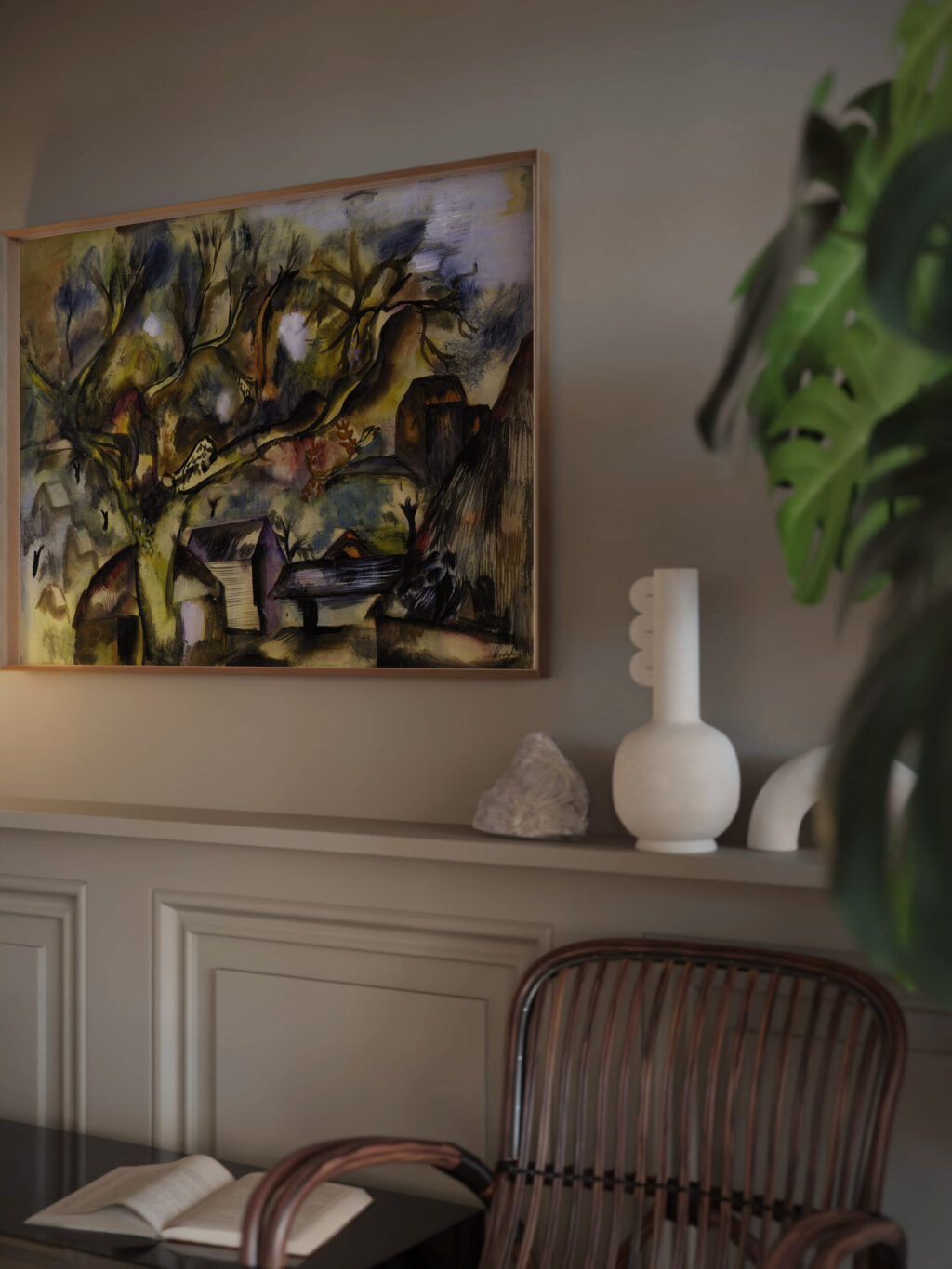 Farm piece evening 1936 Frances Hodgkins video mockup