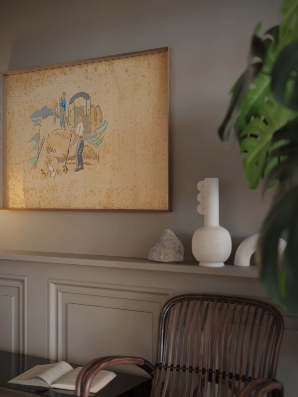 Farmers Hay making Mainie Jellett video mockup