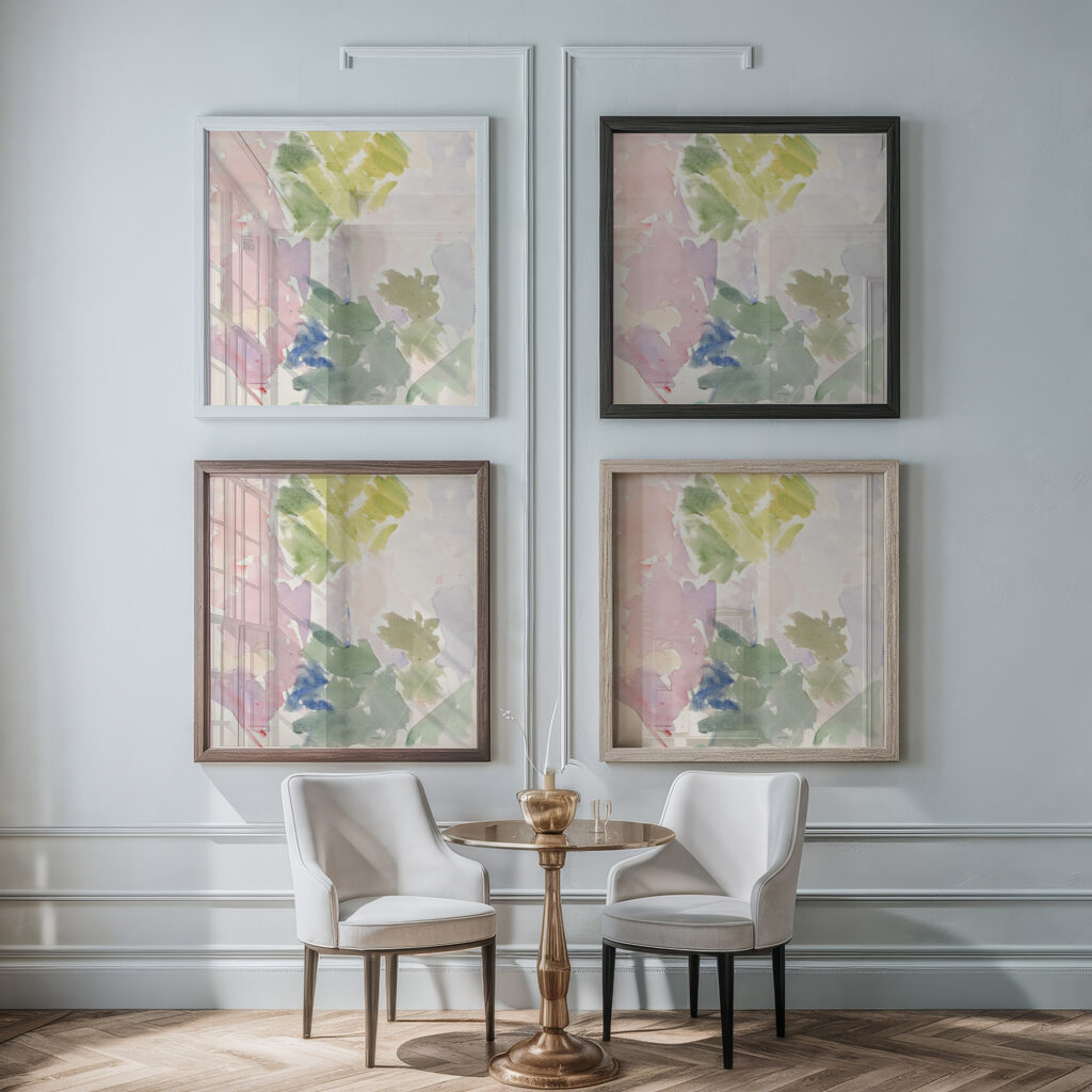 Farvestudie til Langelinie billedet 1922 1927 Edvard Weie framed posters mockup