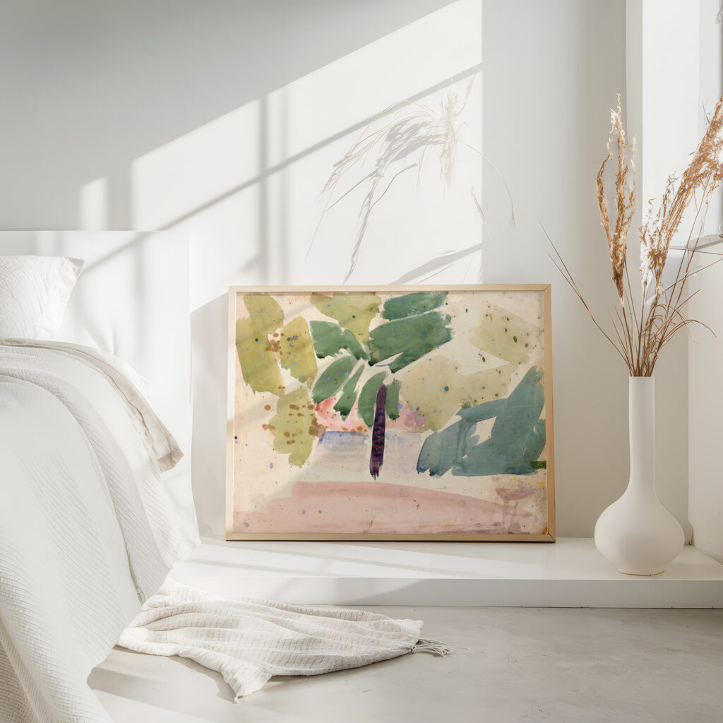 Farvestudie til Langelinie billedet II 1922 1927 Edvard Weie 4 mockup