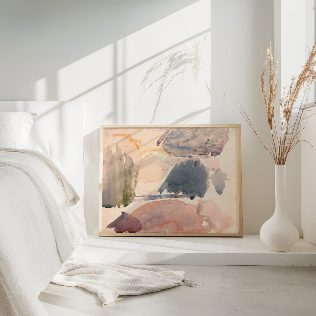 Farvestudie til Langelinie billedet III 1922 1927 Edvard Weie 4 mockup