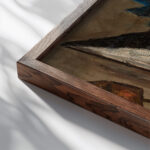 Fat Thursday Mardi Gras 1930 Tadeusz Makowski close up dark wood mockup
