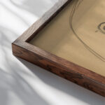 Fatima 1916–17 Francis Picabia close up dark wood mockup