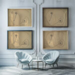 Fatima 1916–17 Francis Picabia framed posters mockup