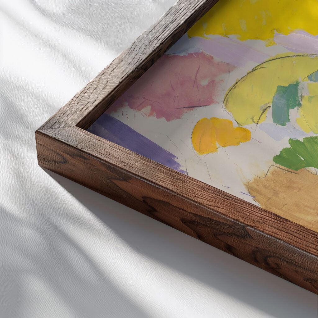 Faun and Nymph 1939 1941 Edvard Weie close up dark wood mockup