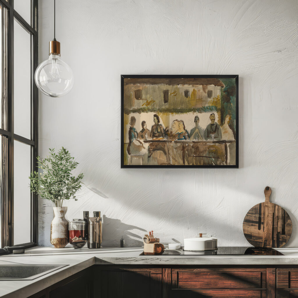 Feast in front of the House 1940 1949 Cyprian Majernik 6 mockup
