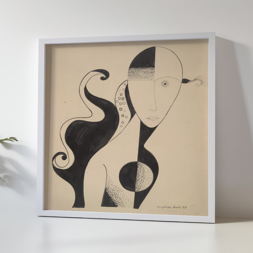 Female Bust 1920 Angelika Hoerle 5 mockup