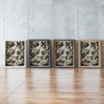 Female Nude Carl Newman framed posters mockup