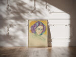 Female head 1932 1942 Edvard Munch video mockup