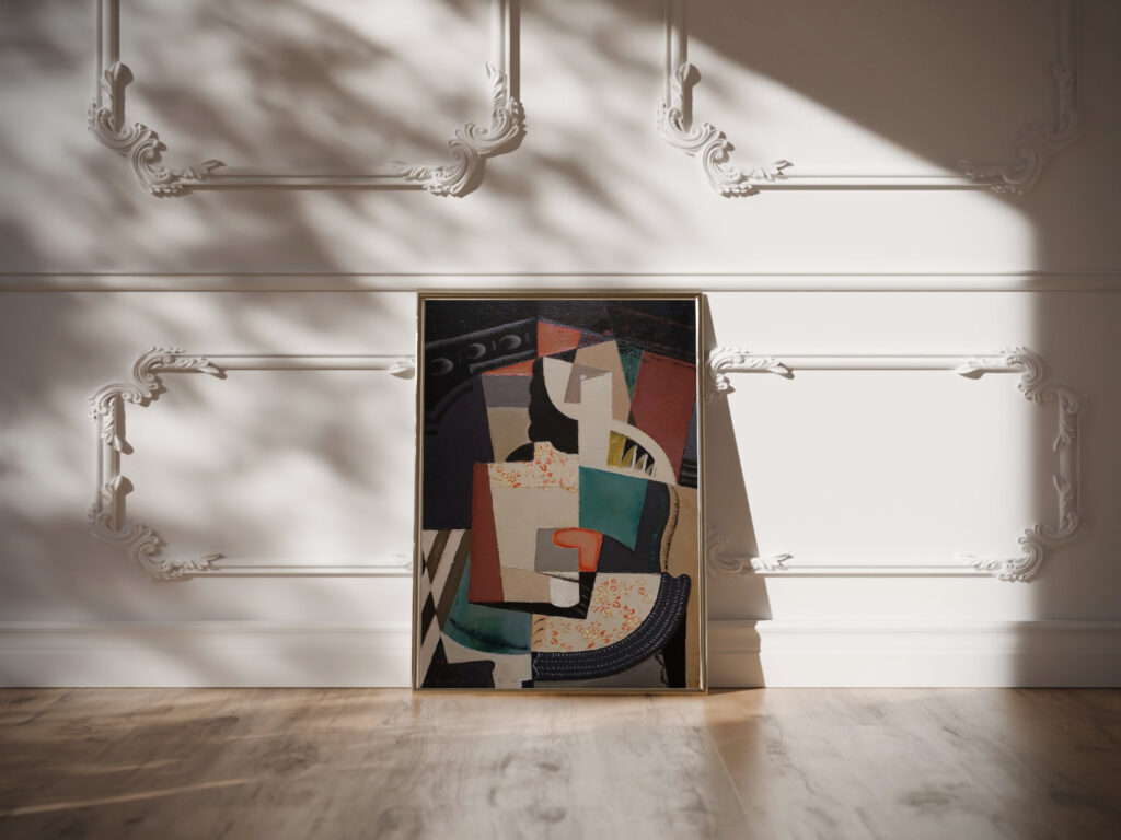 Femme Assise Seated Woman c. 1917 Maria Blanchard video mockup