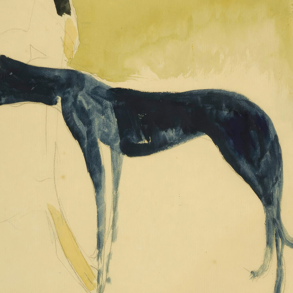 Femme Au Levrier 1917 Leon Spilliaert 8 mockup