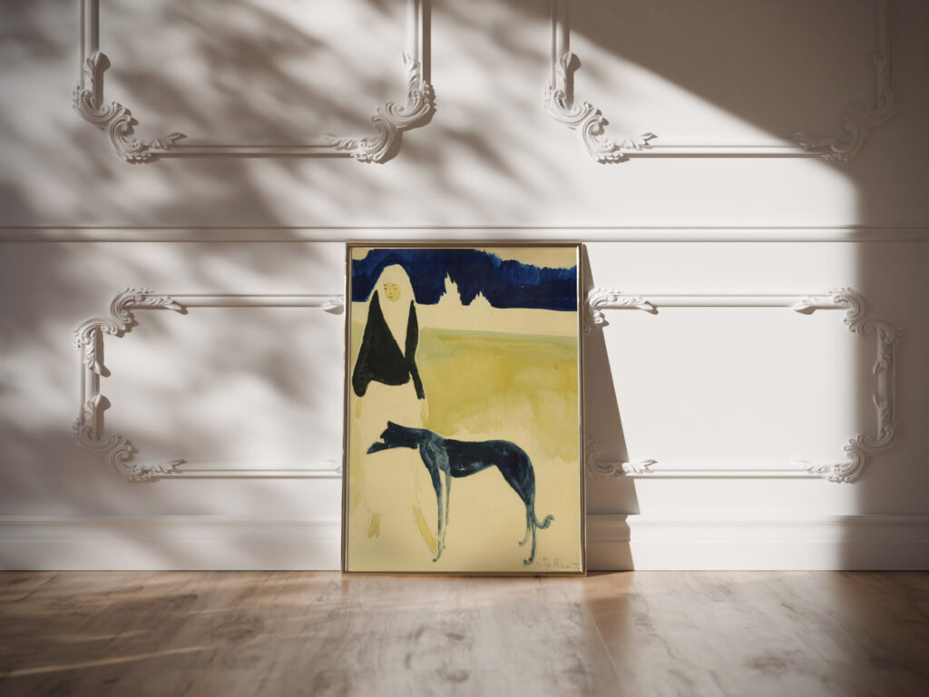 Femme Au Levrier 1917 Leon Spilliaert video mockup