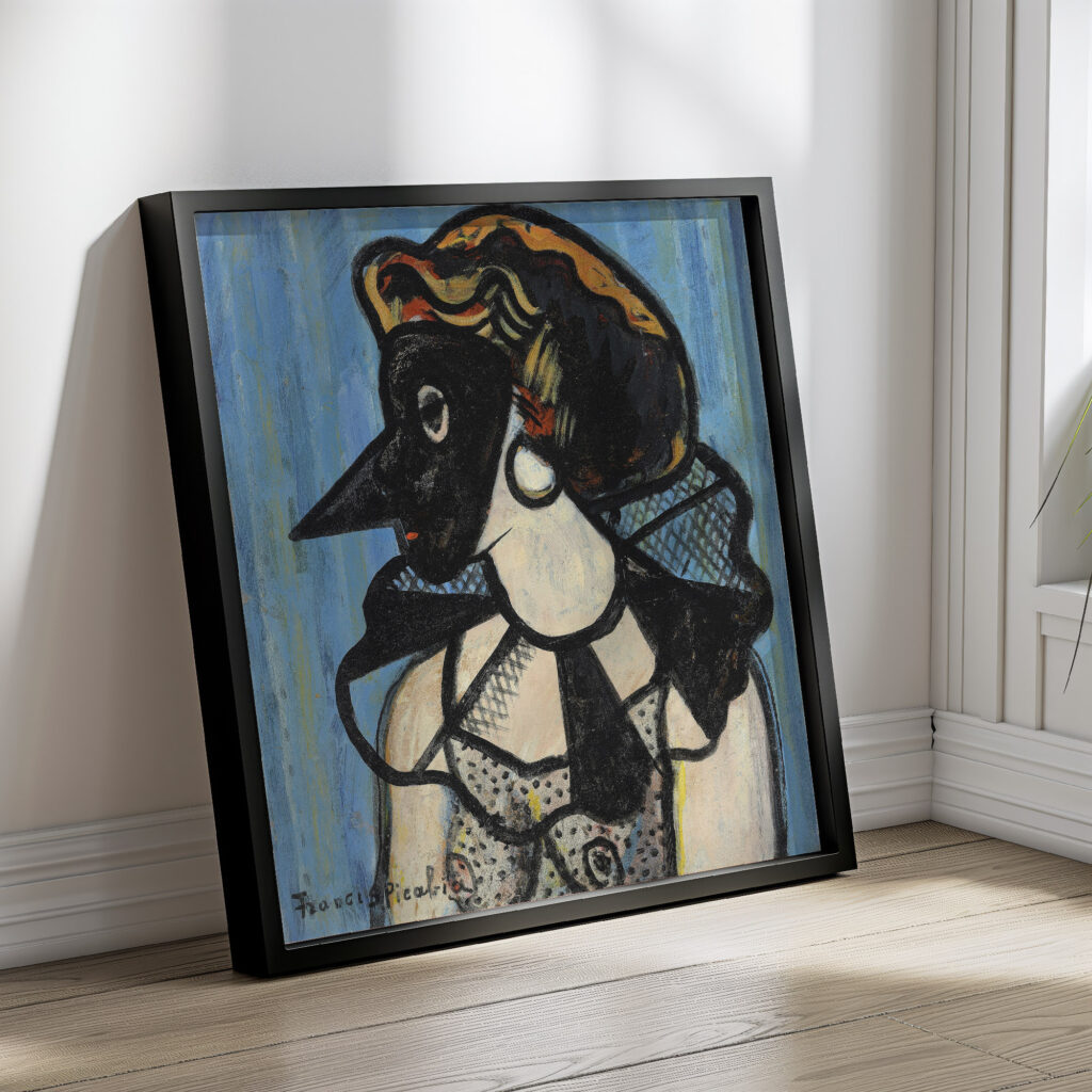 Femme au masque circa 1938 1939 Francis Picabia 4 mockup
