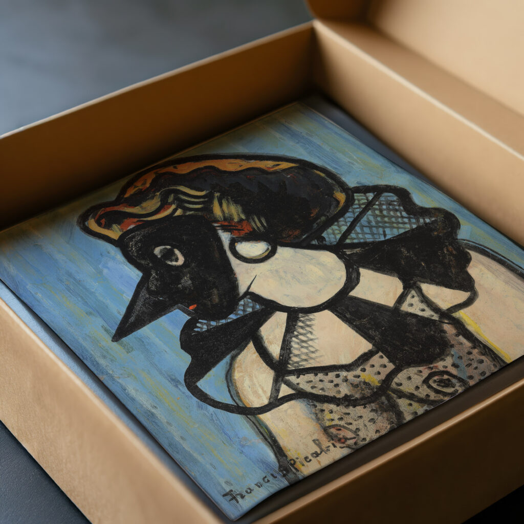 Femme au masque circa 1938 1939 Francis Picabia video mockup