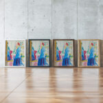 Femme devant la glace 1914 Ferdinand Schirren framed posters mockup