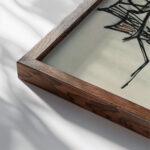 Femme dite ‘Linsecte crissant 1934 Julio Gonzalez close up dark wood mockup