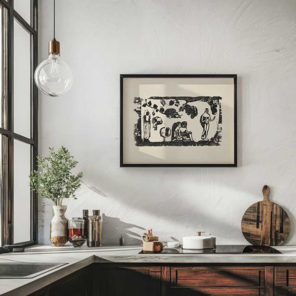 Femmes Animaux et Feuillages Paul Gauguin 6 mockup