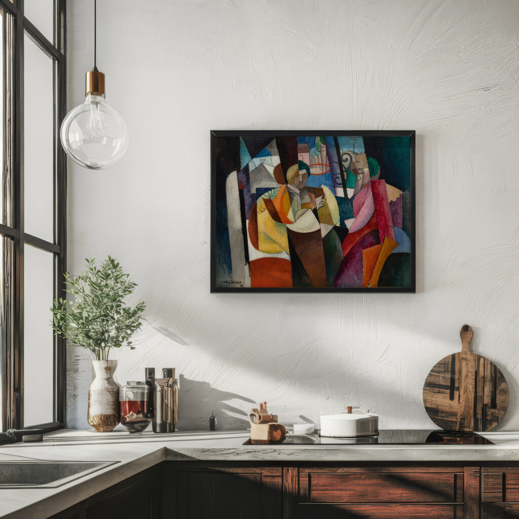 Femmes assises devant une fenetre 1914 Albert Gleizes 6 mockup