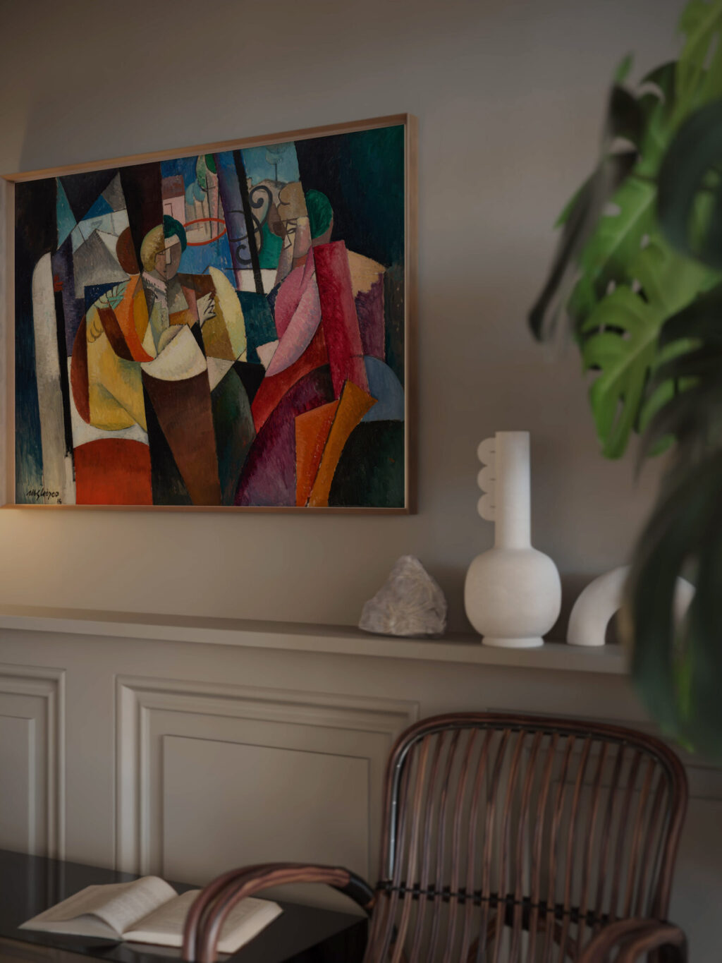 Femmes assises devant une fenetre 1914 Albert Gleizes video mockup